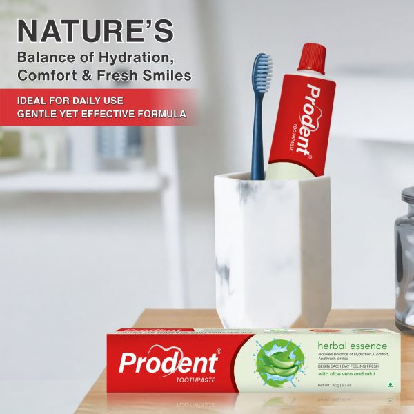 Aloe Vera Herbal Toothpaste by Prodent with fluoride for healthy gums