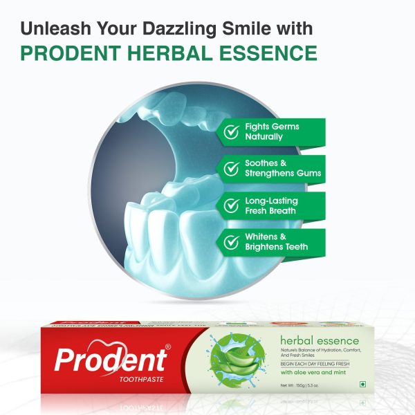 Aloe Gel Toothpaste Prodent for gentle whitening and freshness