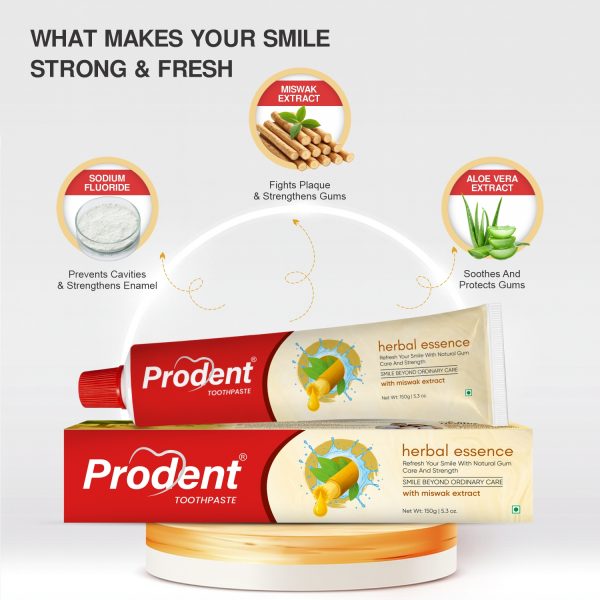Prodent Miswak Toothpaste with herbal Miswak extract for healthy teeth and gums